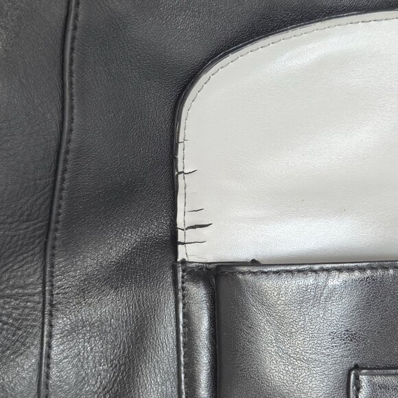 COACH 2014 Charlie Black Leather Kangaroo Pouch Hobo Shoulder Bag 29881 - Picture 11 of 11